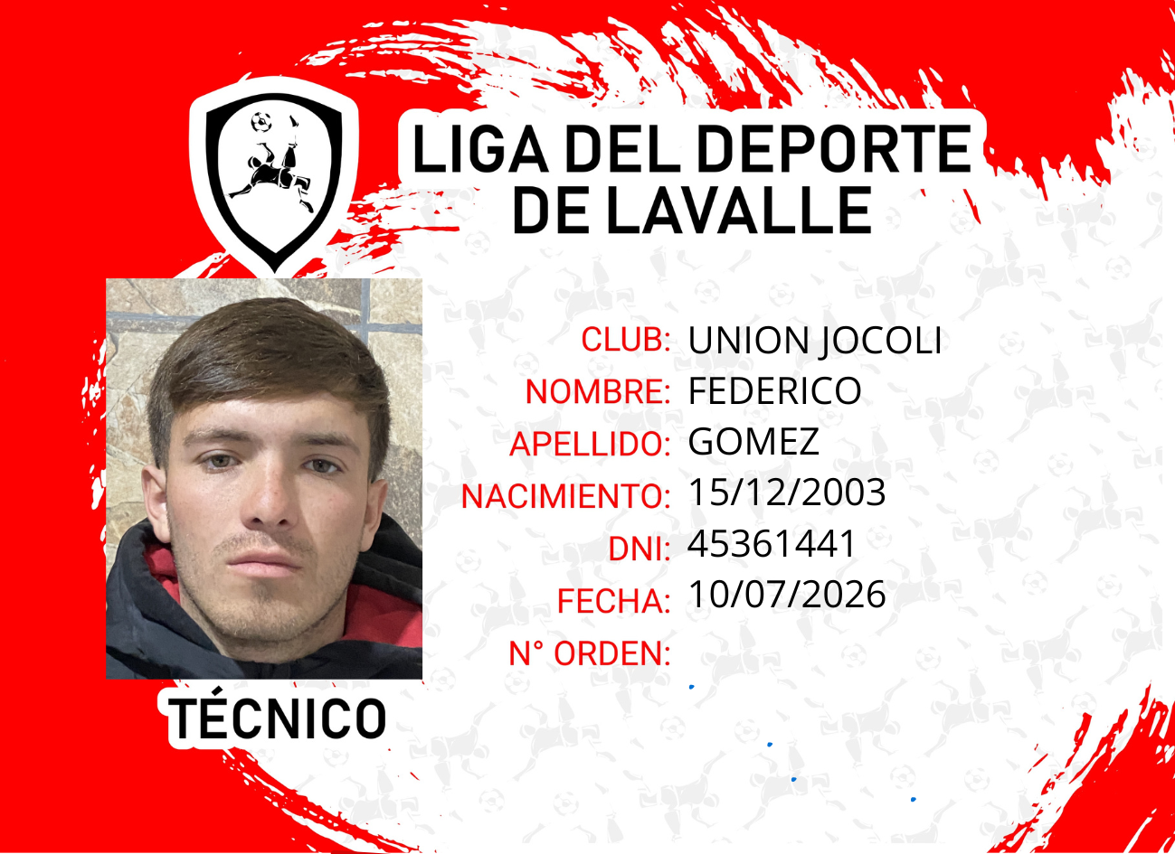 Foto carnet GOMEZ, FEDERICO