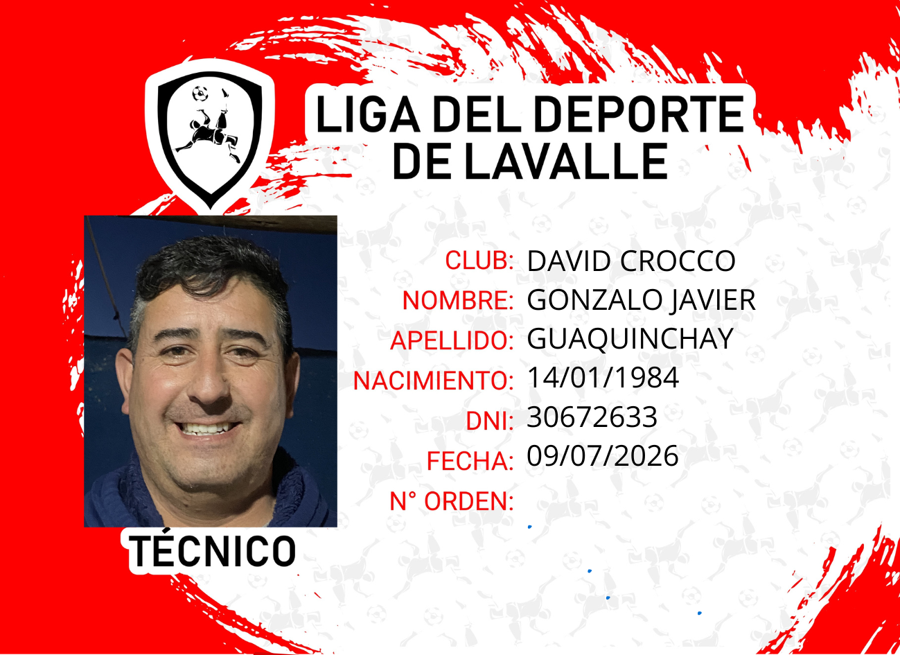 Foto carnet GUAQUINCHAY GONZALO JAVIER