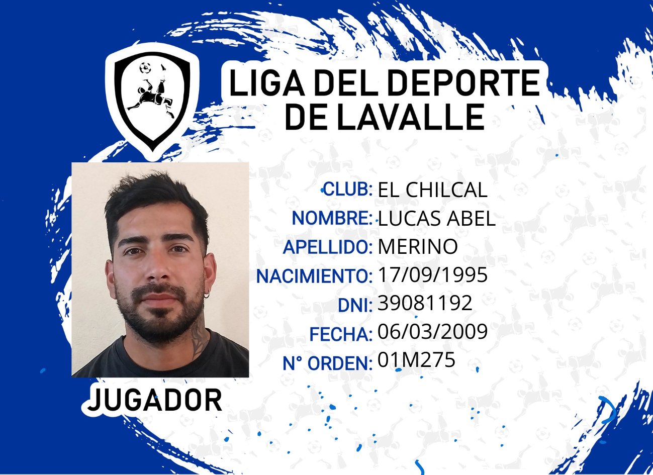 Foto carnet MERINO LUCAS ABEL