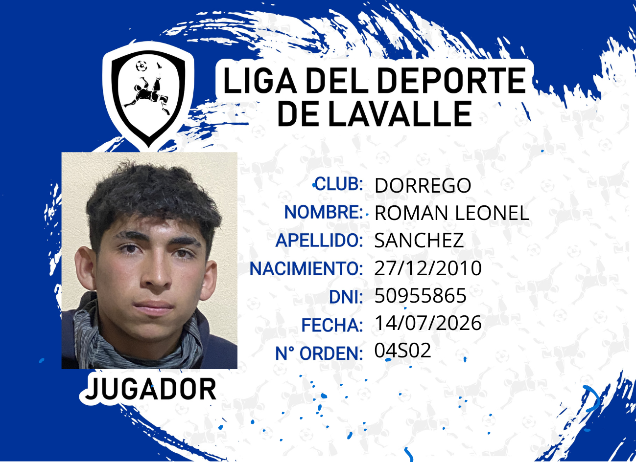 Foto carnet SANCHEZ, ROMAN LEONEL