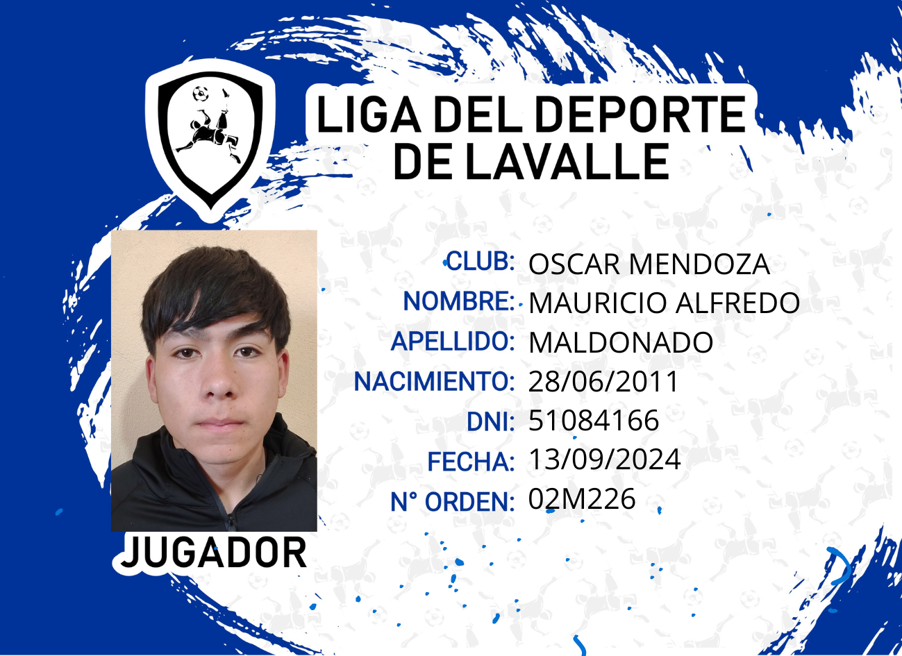Foto carnet MALDONADO MAURICIO ALFREDO