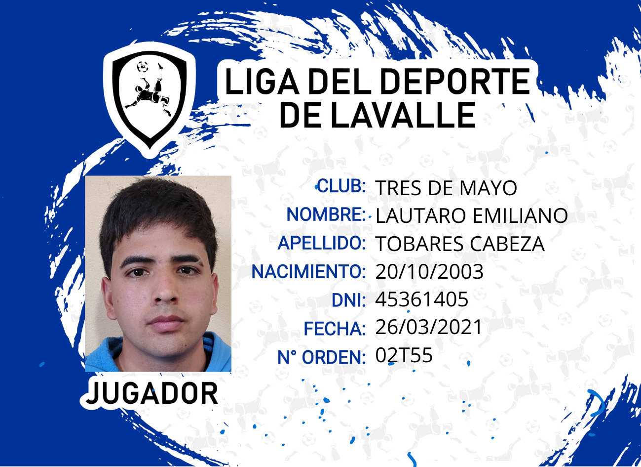 Foto carnet TOBARES CABEZA 