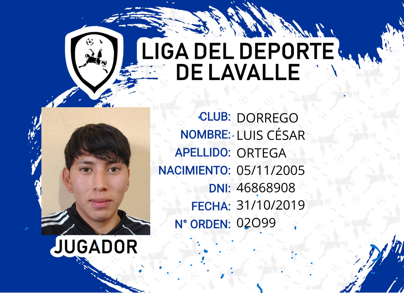Foto carnet ORTEGA CESAR LUIS 