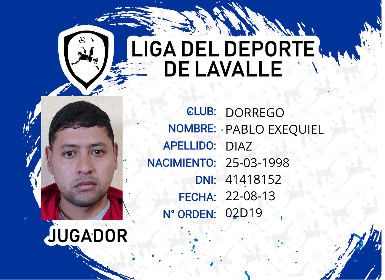 Foto carnet DIAZ PABLO EXEQUIEL