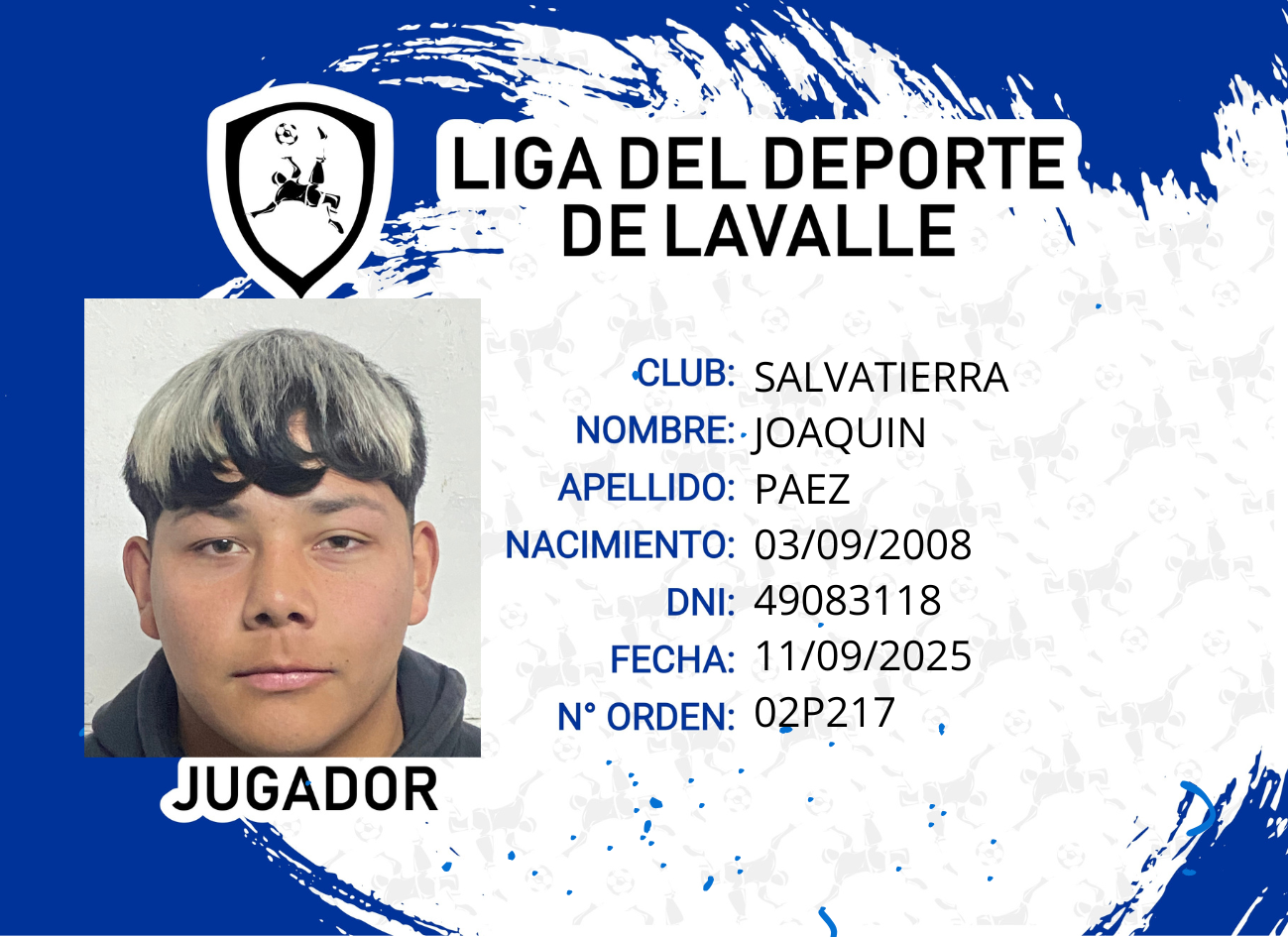 Foto carnet PAEZ JOAQUIN 