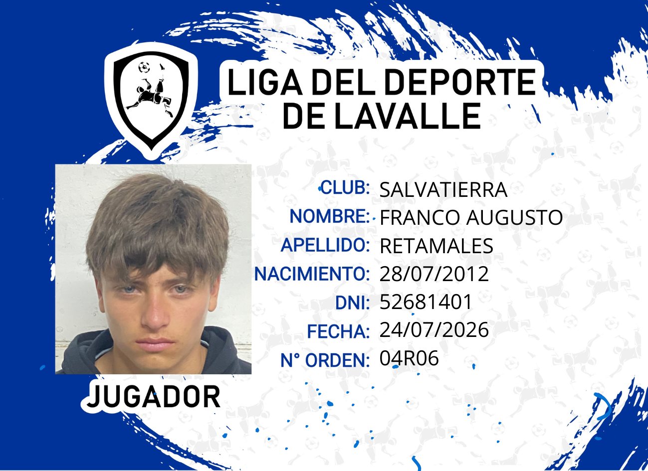 Foto carnet RETAMALES FRANCO AUGUSTO