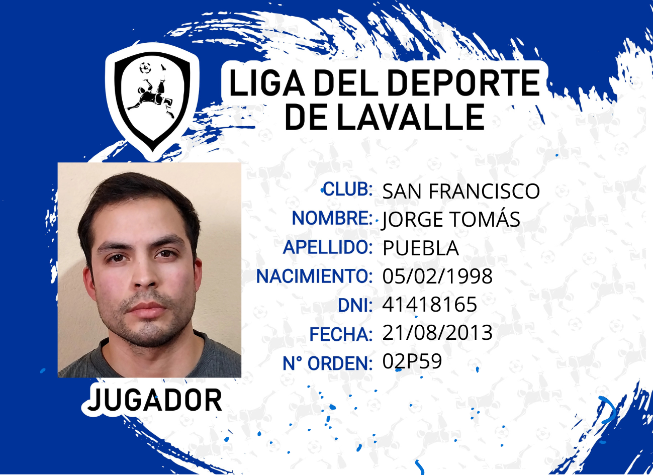 Foto carnet PUEBLA JORGE TOMAS 