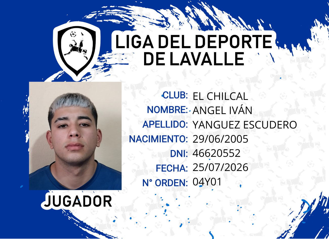 Foto carnet YANGUEZ ESCUDERO ANGEL IVAN