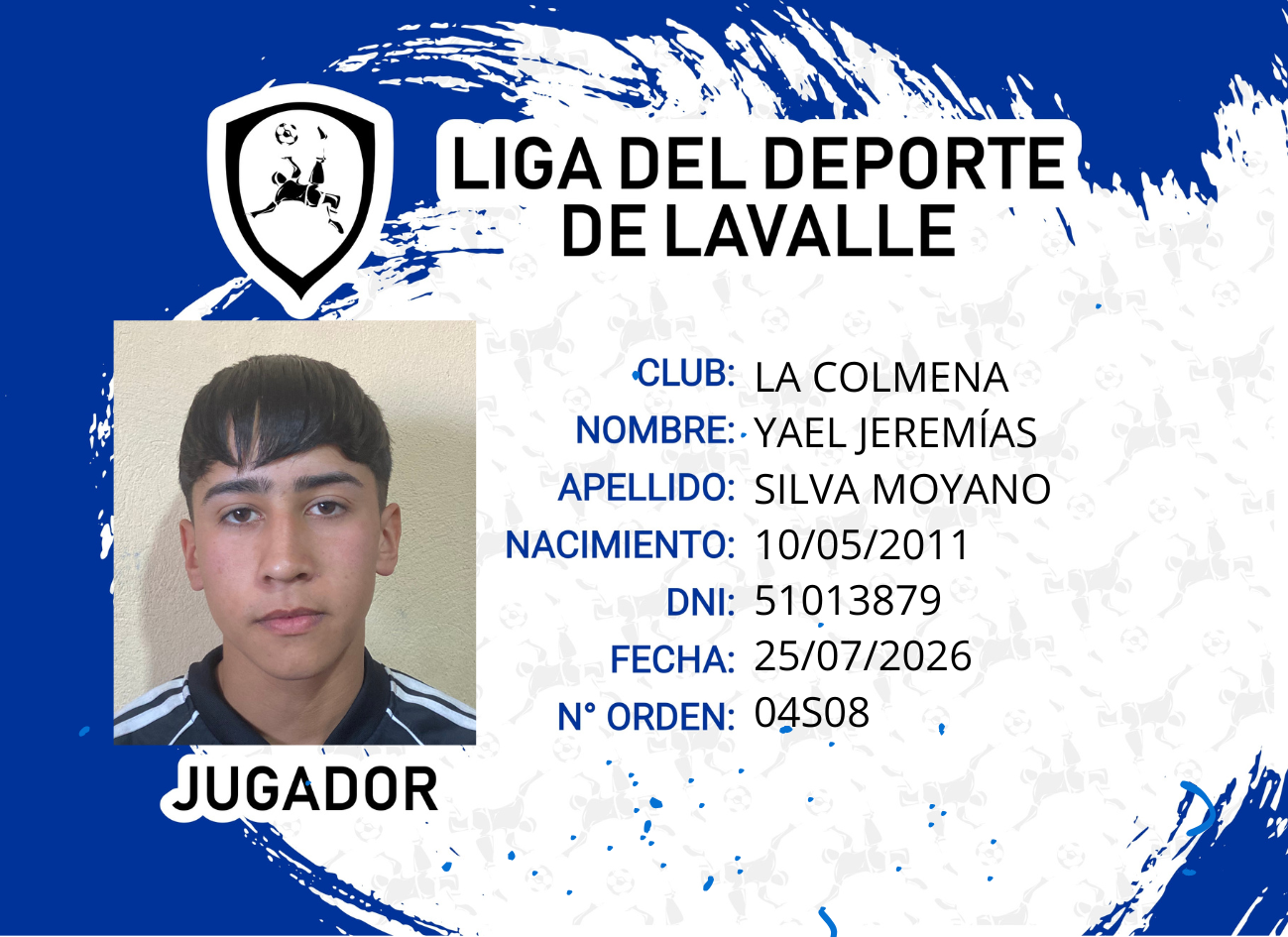 Foto carnet SILVA MOYANO YAEL GEREMIAS 