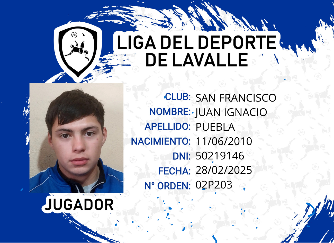 Foto carnet PUEBLA JUAN IGNACIO