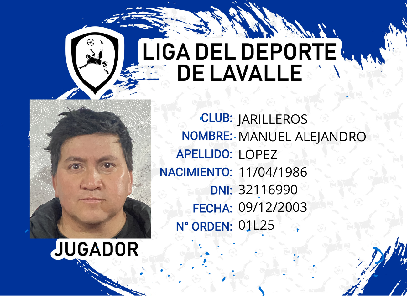 Foto carnet MANUEL ALEJANDRO LOPEZ