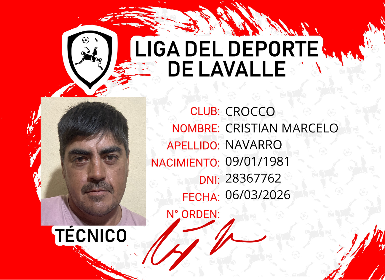 Foto carnet NAVARRO, CRISTIAN MARCELO