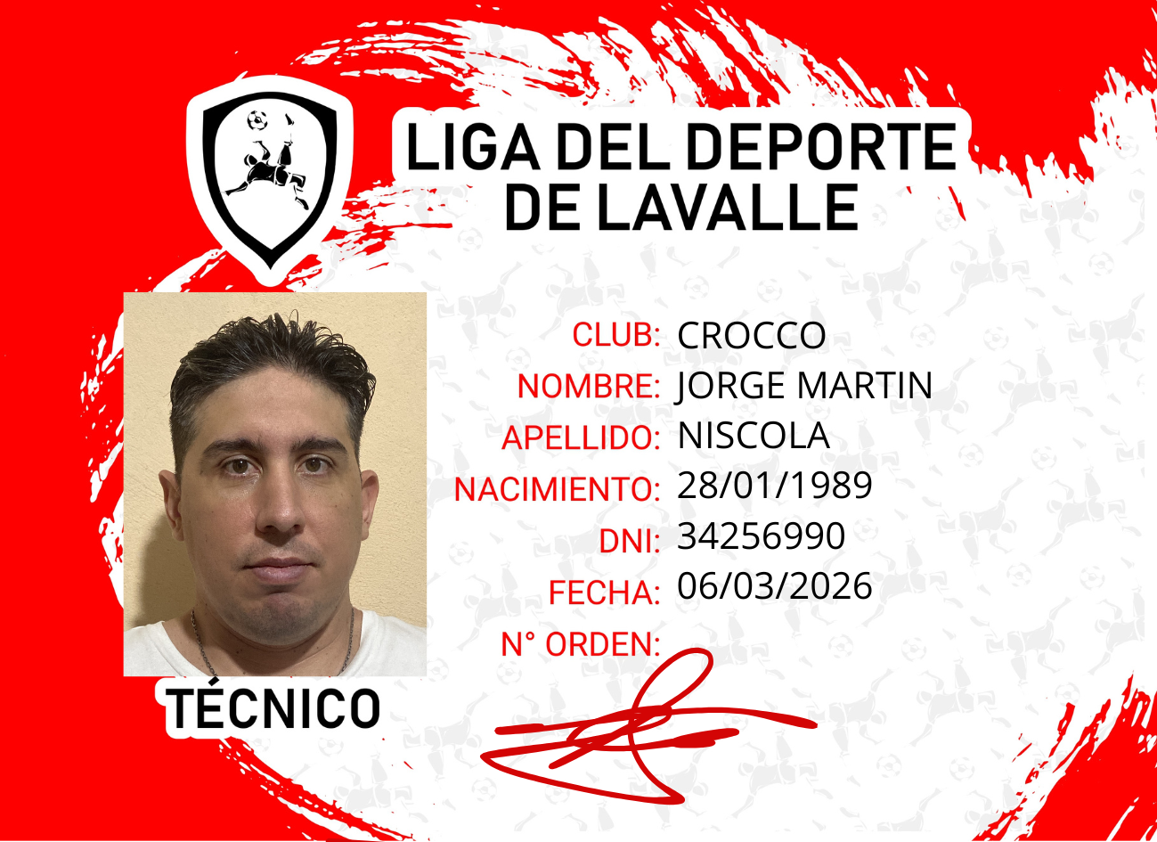 Foto carnet NISCOLA, JORGE MARTIN