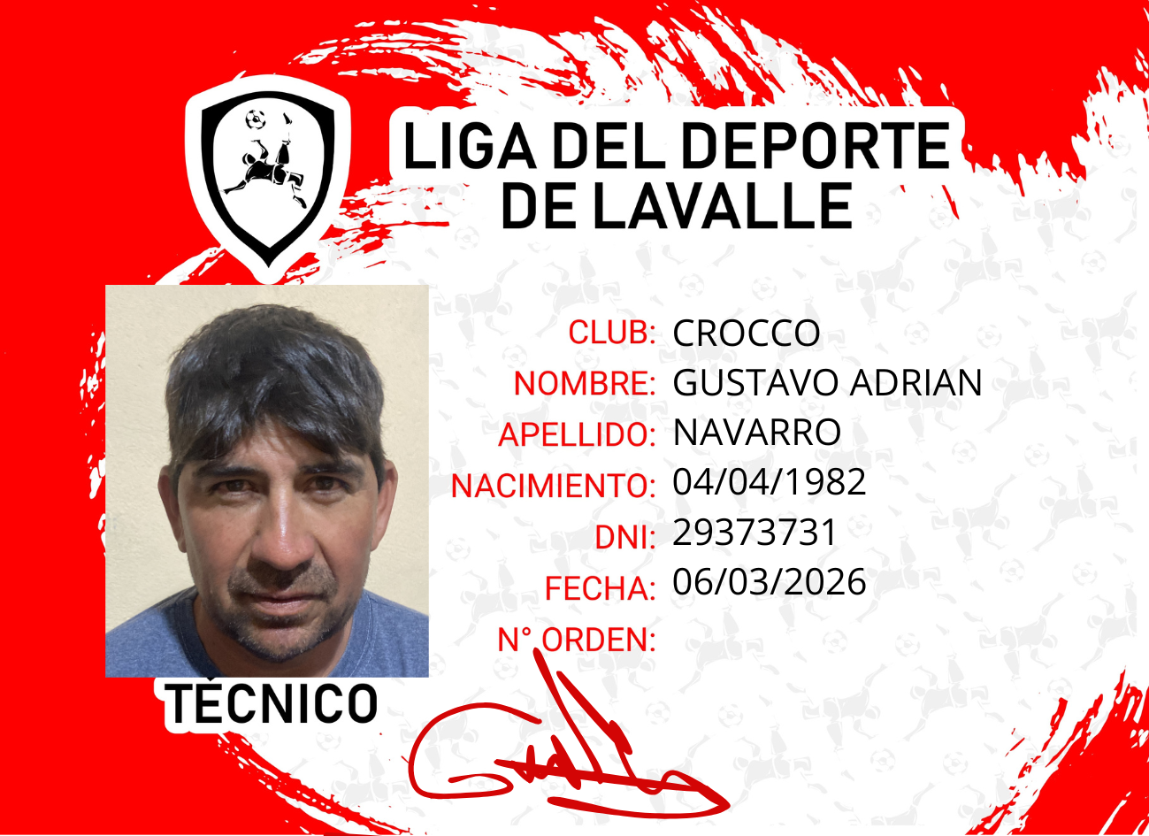 Foto carnet NAVARRO, GUSTAVO ADRIAN
