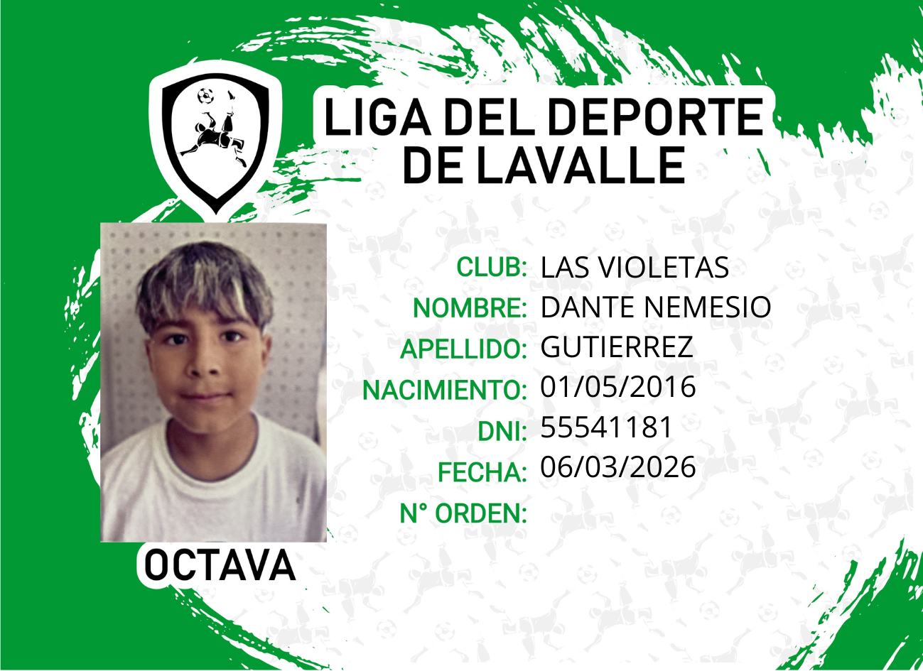 Foto carnet GUTIERREZ, DANTE NEMESIO