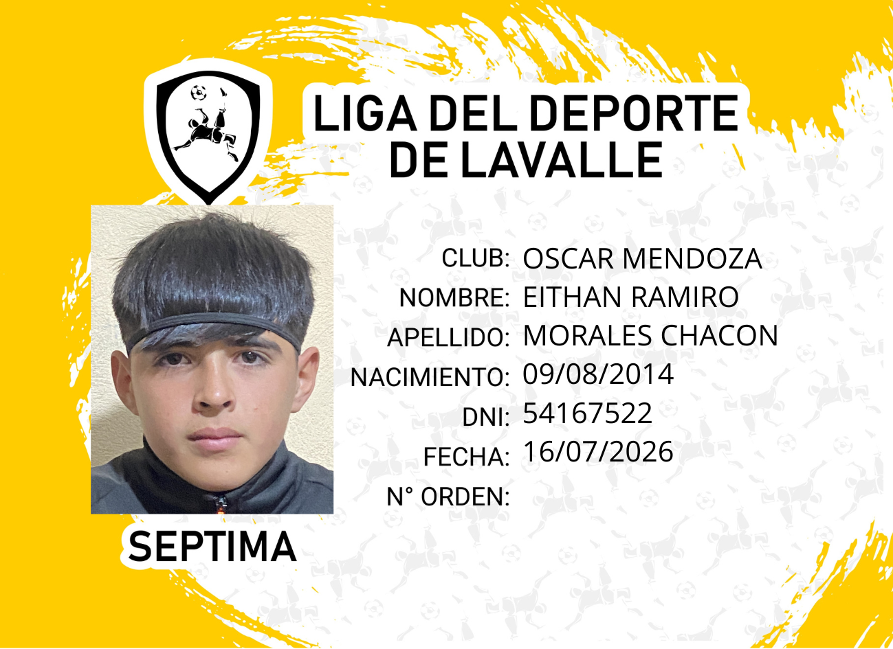 Foto carnet MORALES CHACON, EITHAN RAMIRO