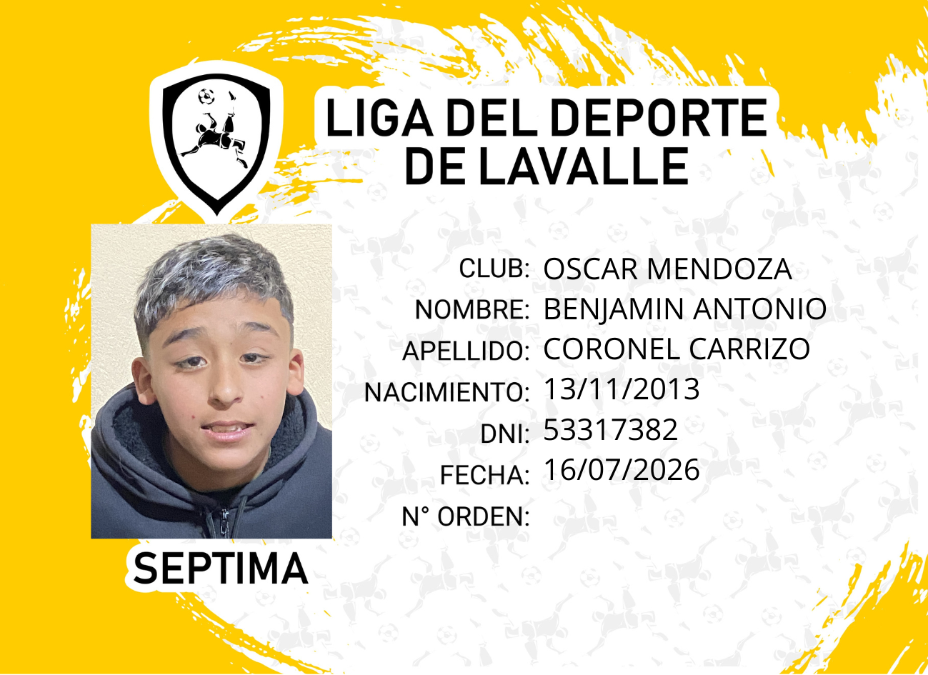Foto carnet CORONEL CARRIZO, BENJAMIN ANTONIO