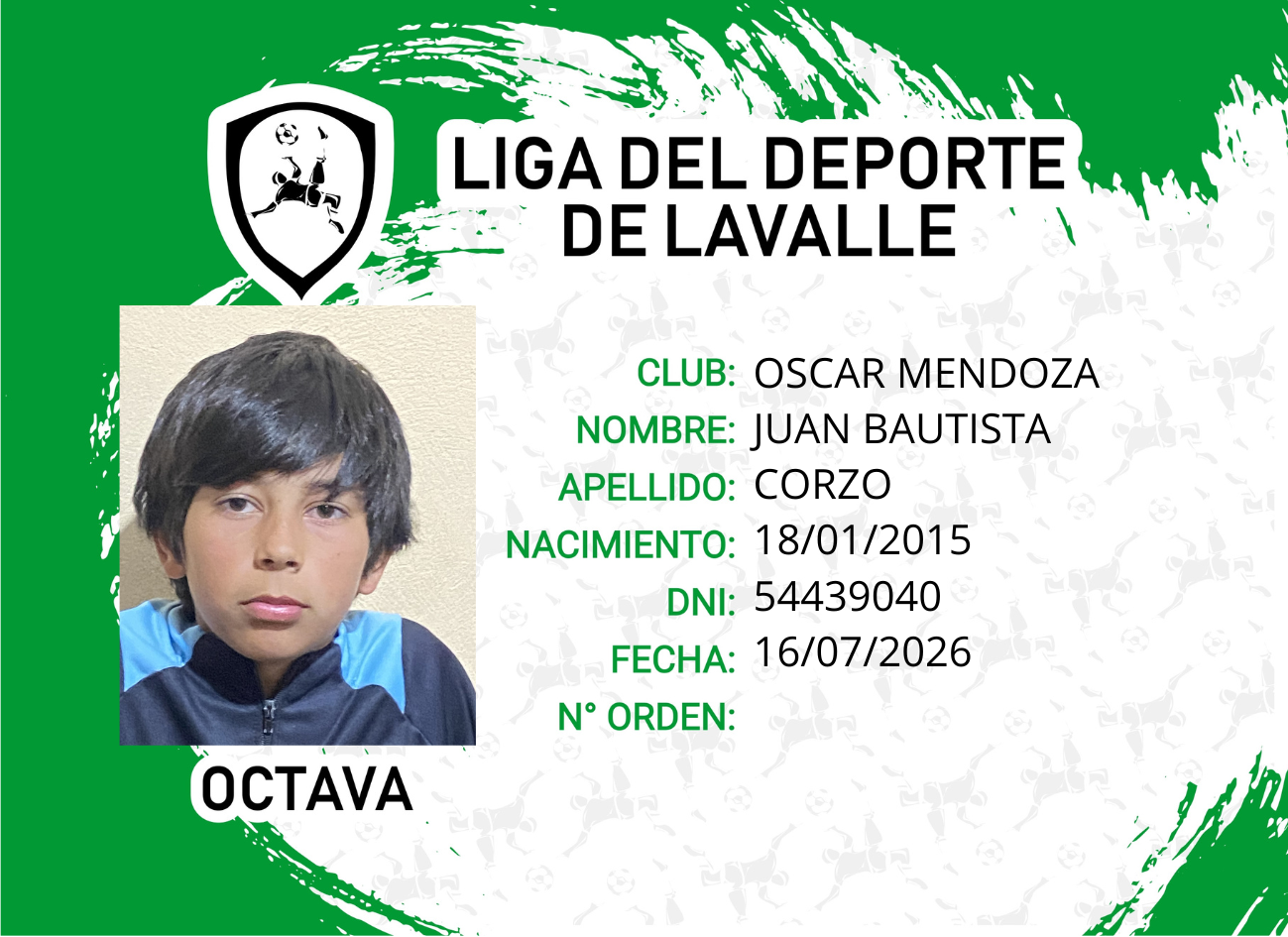 Foto carnet CORZO, JUAN BAUTISTA