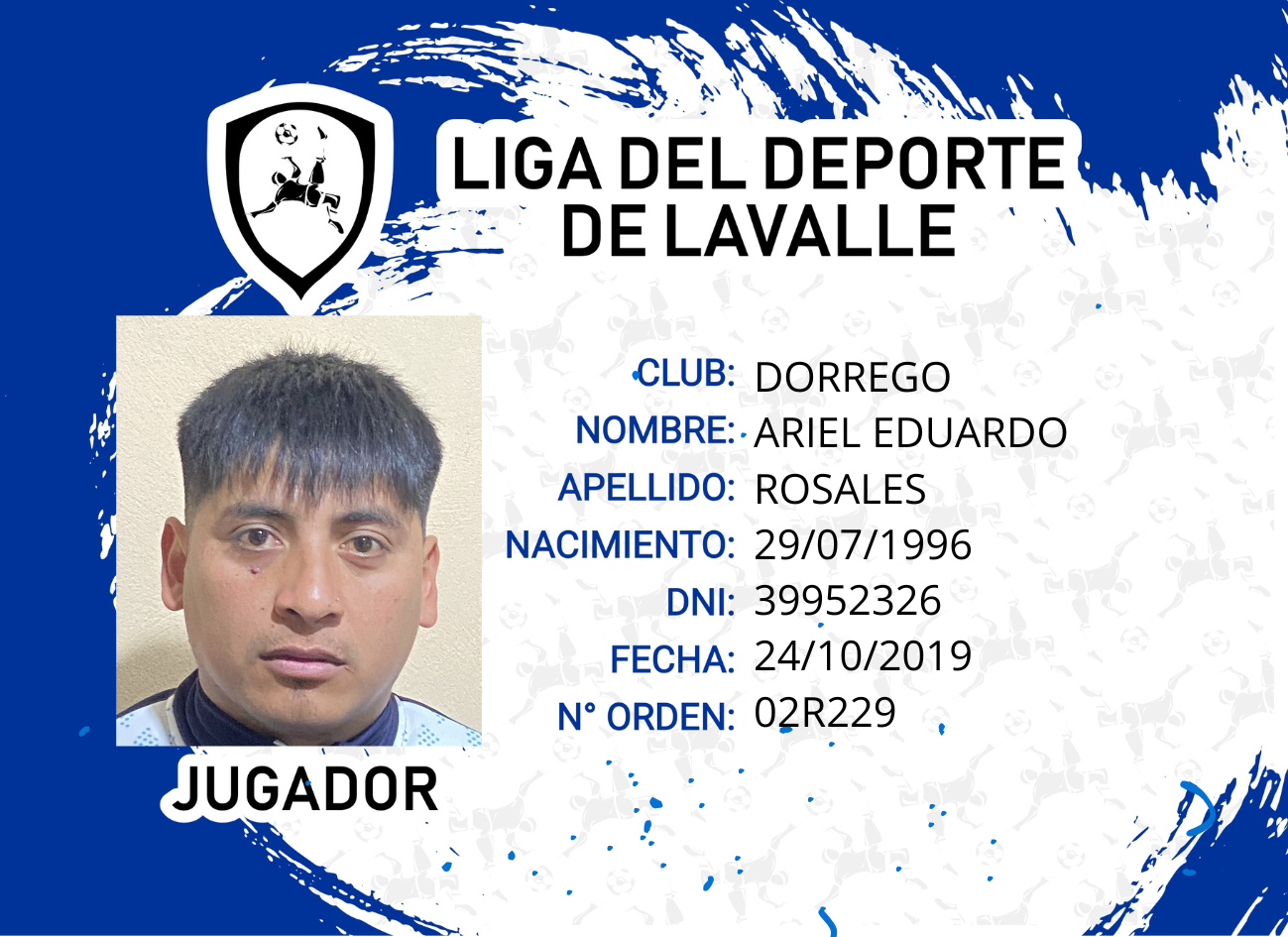 Foto carnet ROSALES, ARIEL EDUARDO