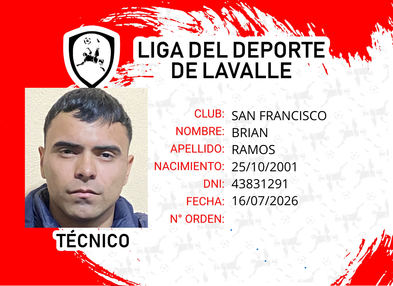 Foto carnet RAMOS, BRIAN