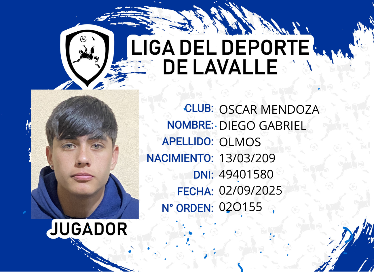 Foto carnet OLMOS, DIEGO GABRIEL