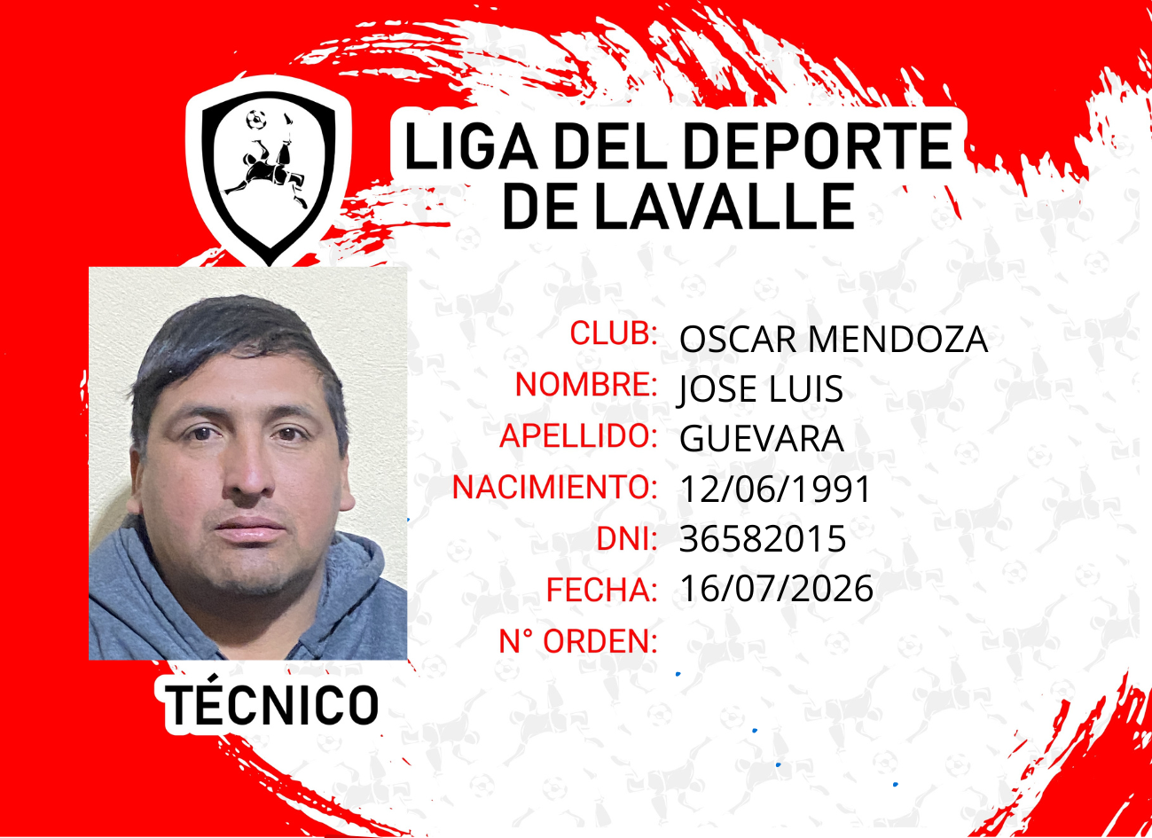 Foto carnet GUEVARA, JOSE LUIS