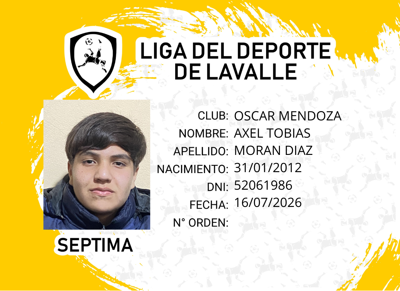 Foto carnet MORÁN, AXEL