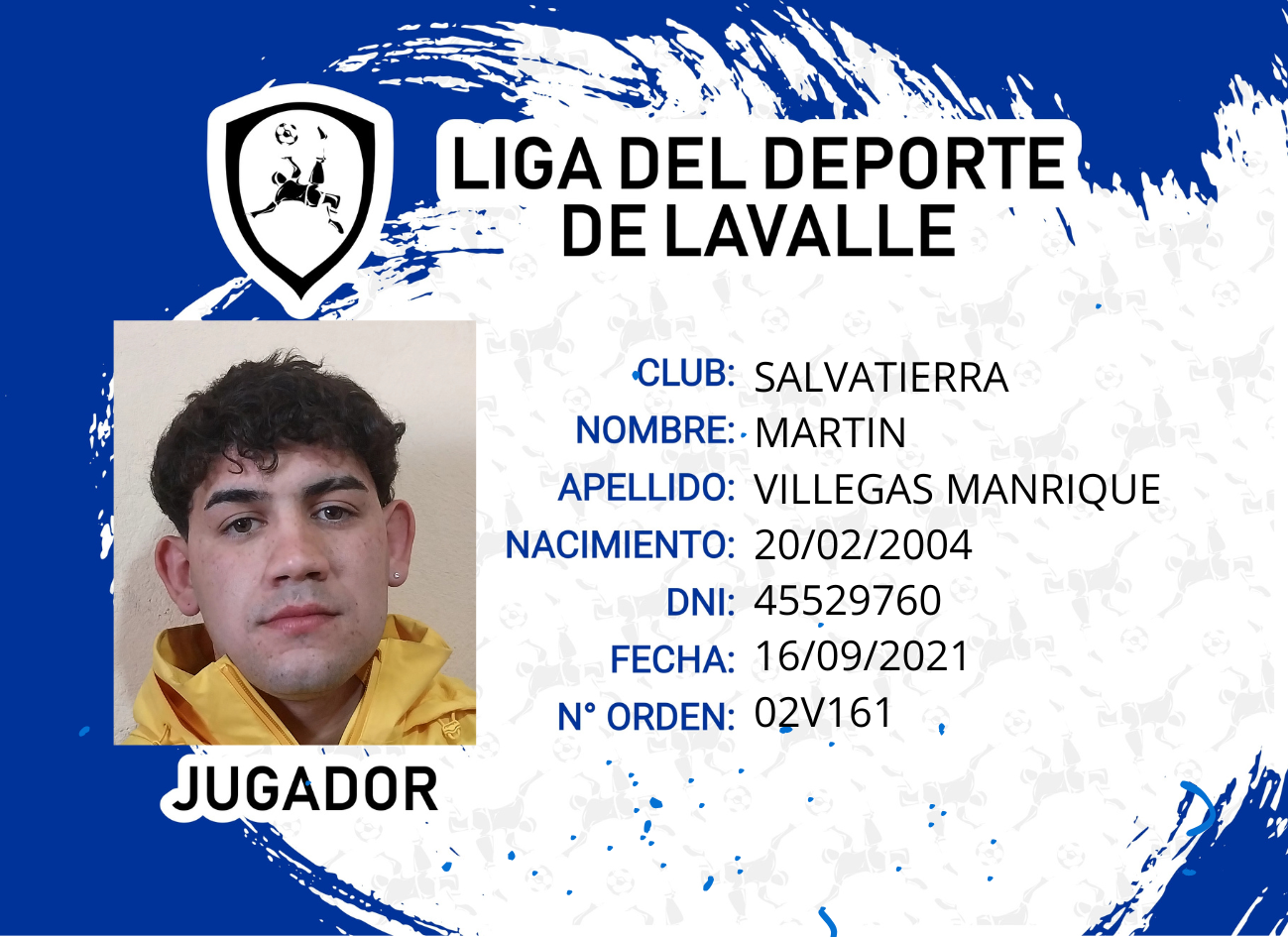 Foto carnet VILLEGAS MANRIQUE MARTIN