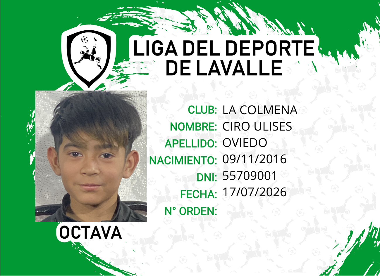 Foto carnet OVIEDO, CIRO ULISES