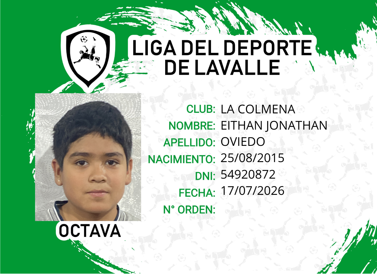 Foto carnet OVIEDO, EITHAN JONATHAN