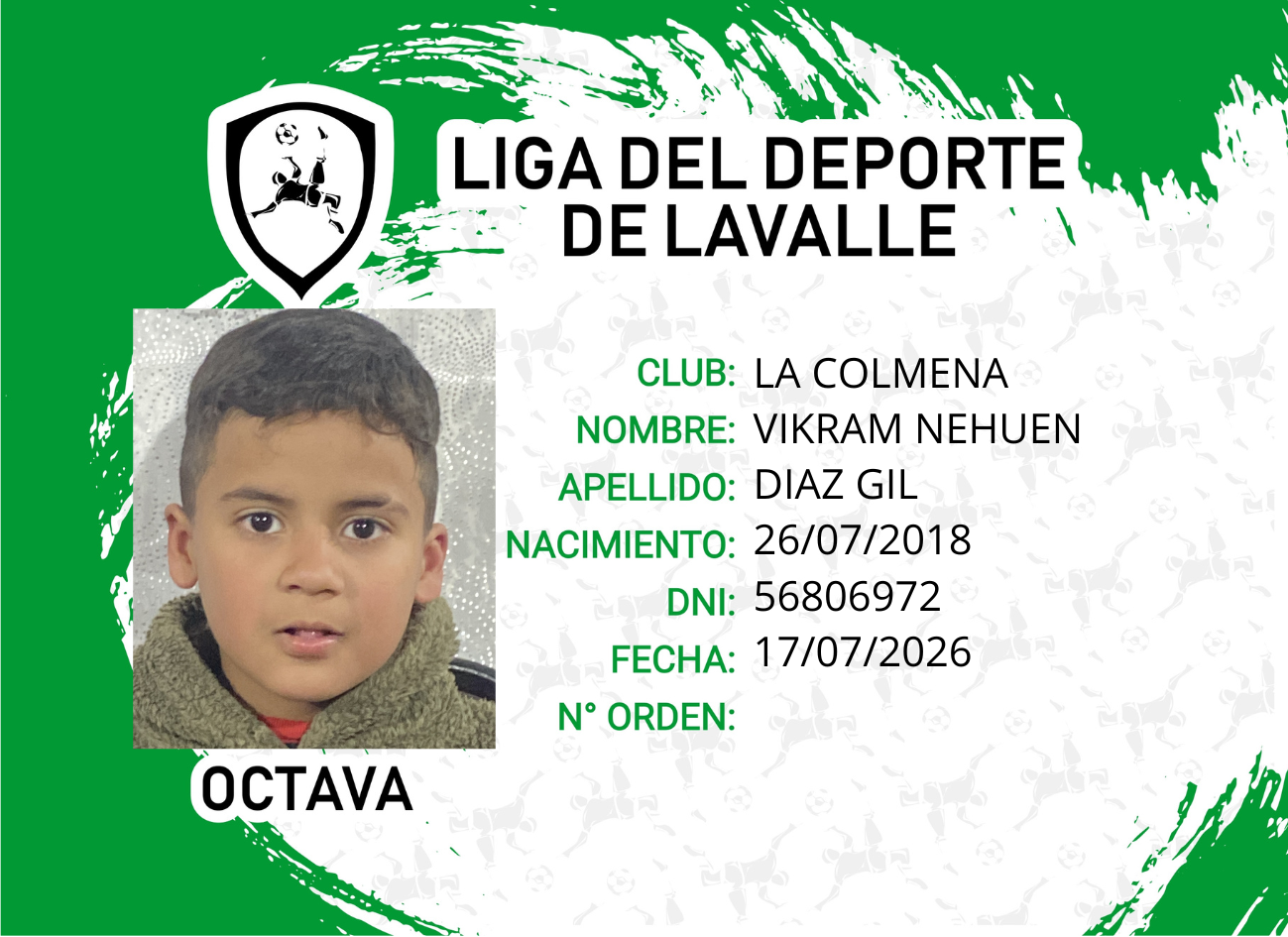 Foto carnet DIAZ GIL, VIKRAM NEHUEN