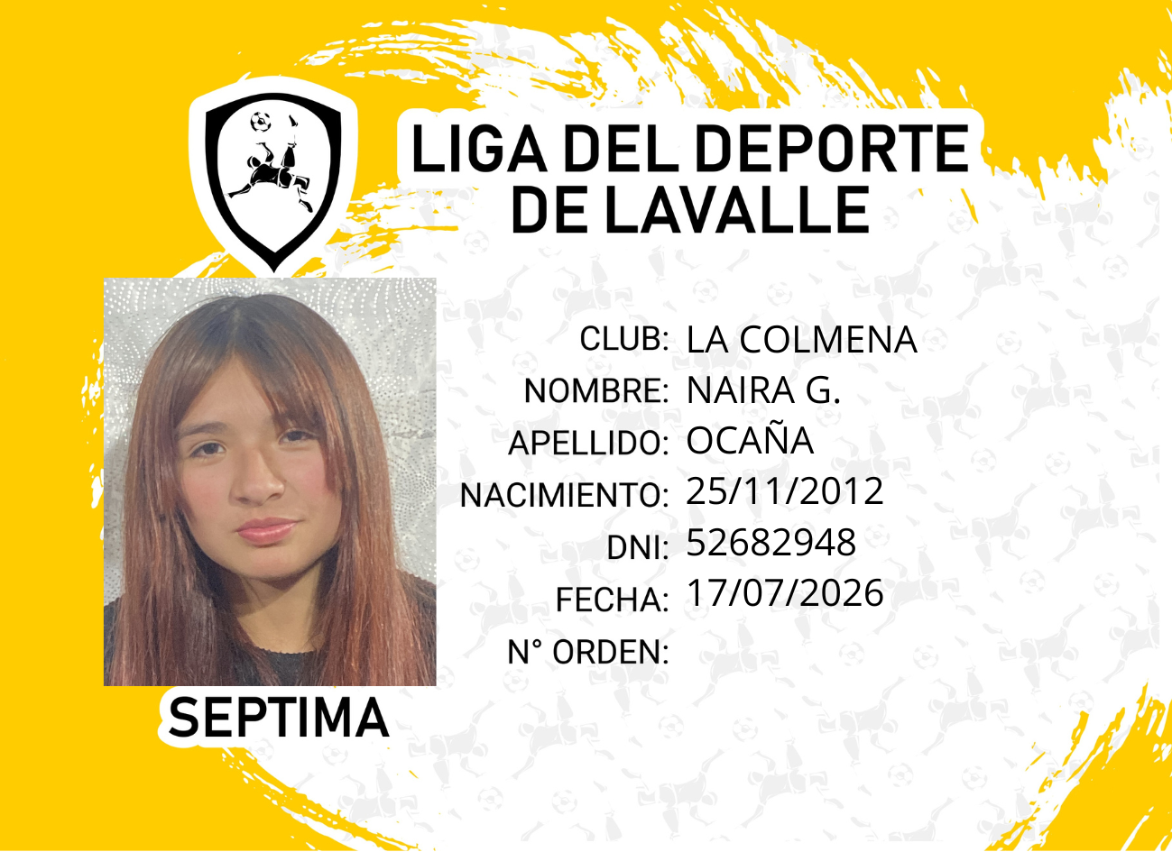 Foto carnet OCAÑA, NAIRA G.
