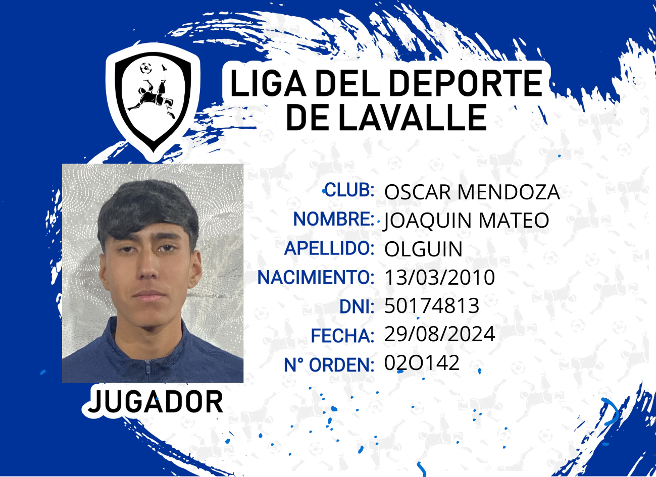 Foto carnet OLGUIN, JOAQUIN MATEO