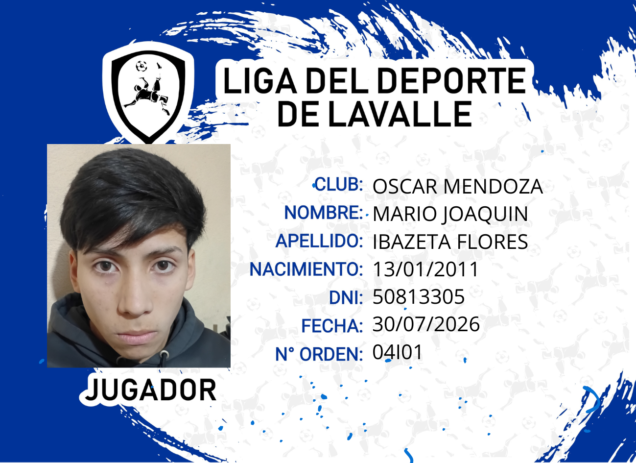 Foto carnet IBAZETA, MARIO