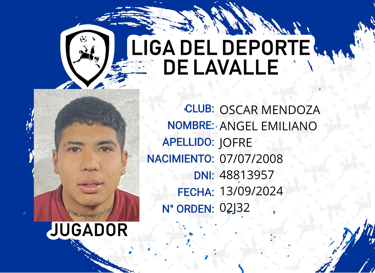 Foto carnet JOFRE, ANGEL EMILIANO