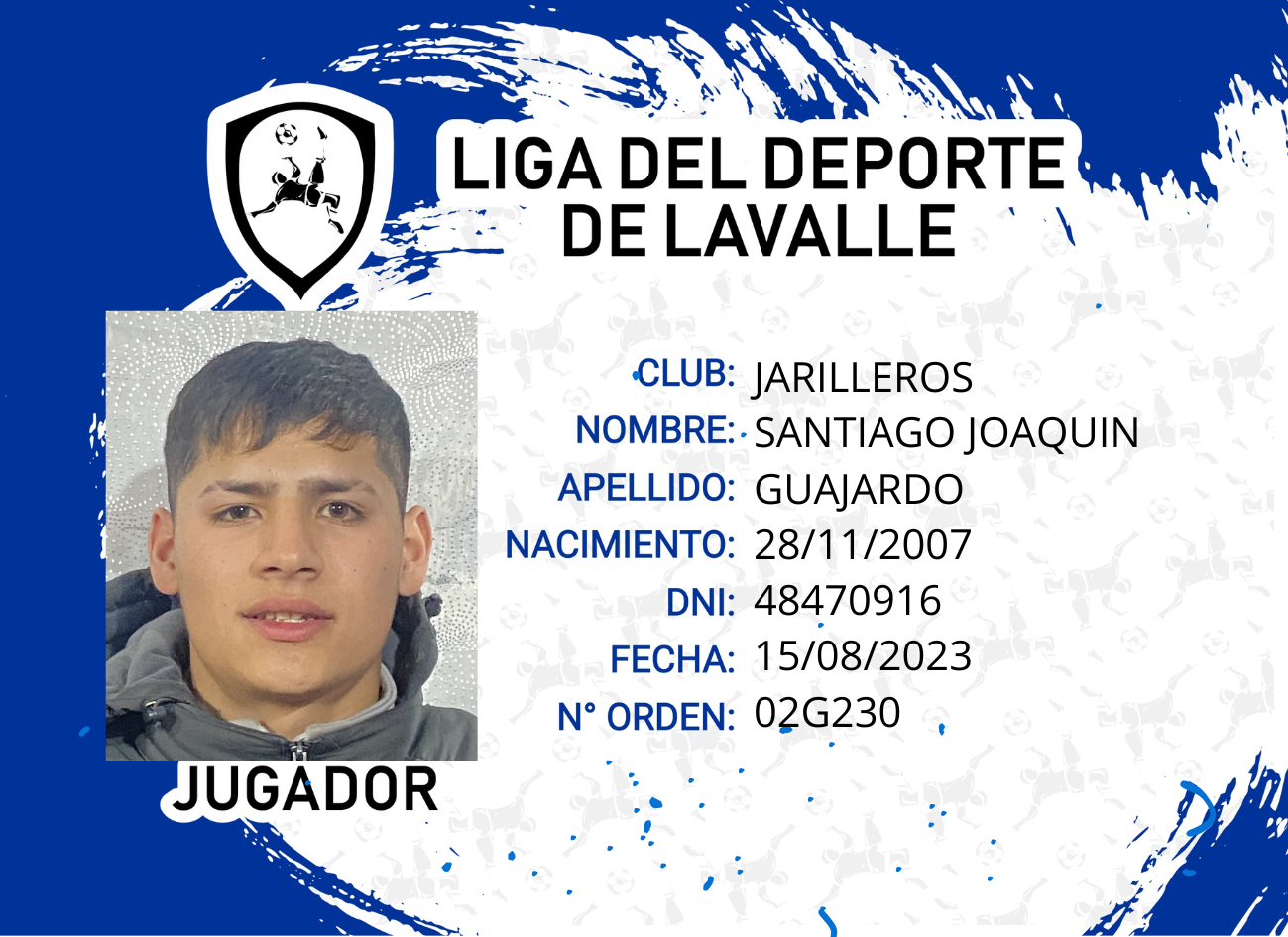 Foto carnet GUAJARDO, SANTIAGO JOAQUIN