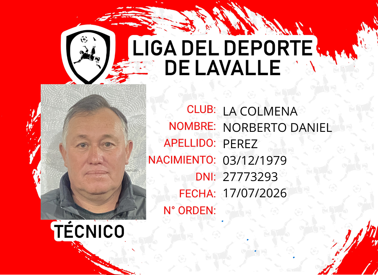 Foto carnet PEREZ, NORBERTO DANIEL