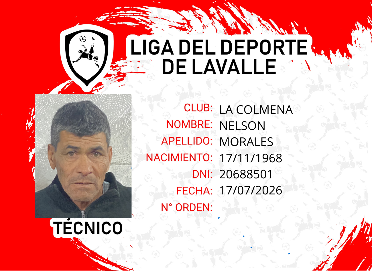 Foto carnet MORALES, NELSON