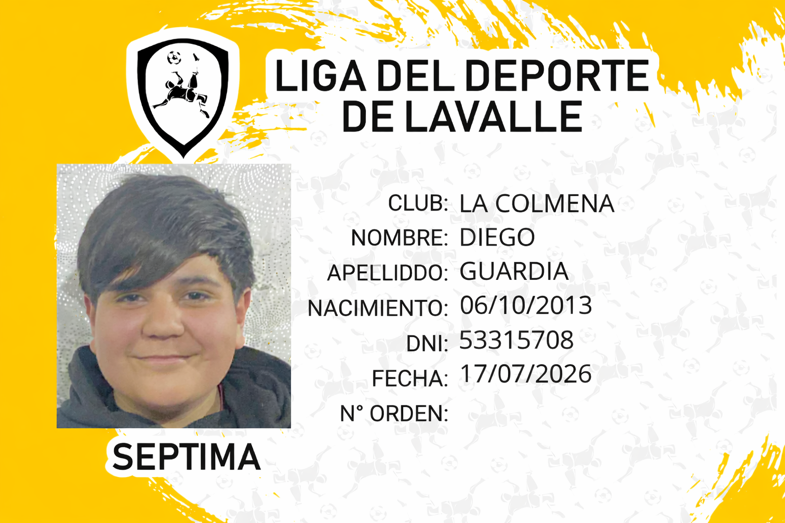 Foto carnet GUARDIA, DIEGO