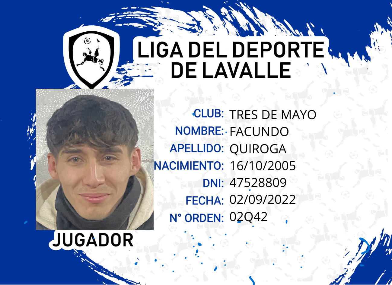 Foto carnet QUIROGA, FACUNDO