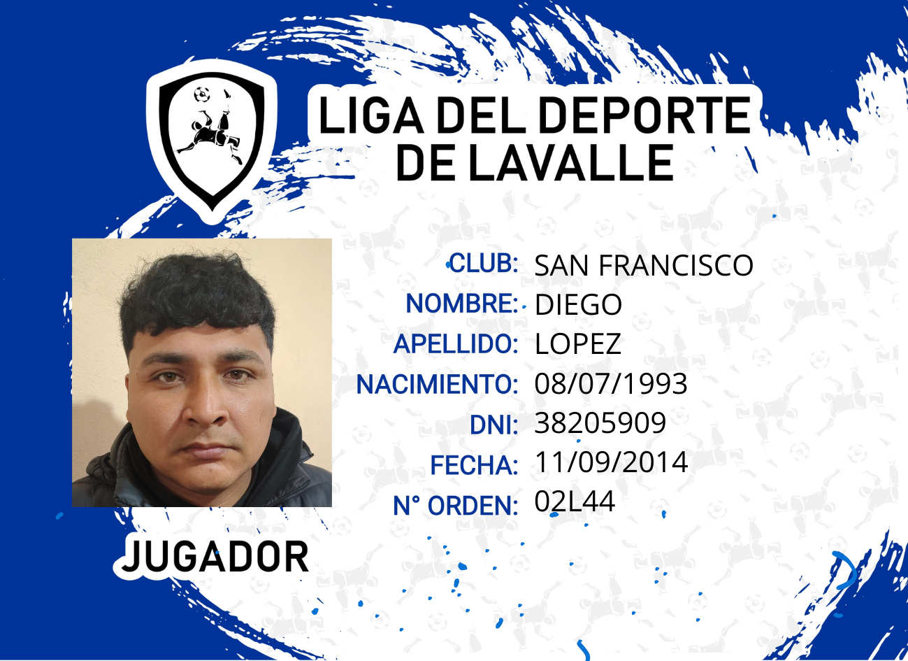 Foto carnet LOPEZ, DIEGO