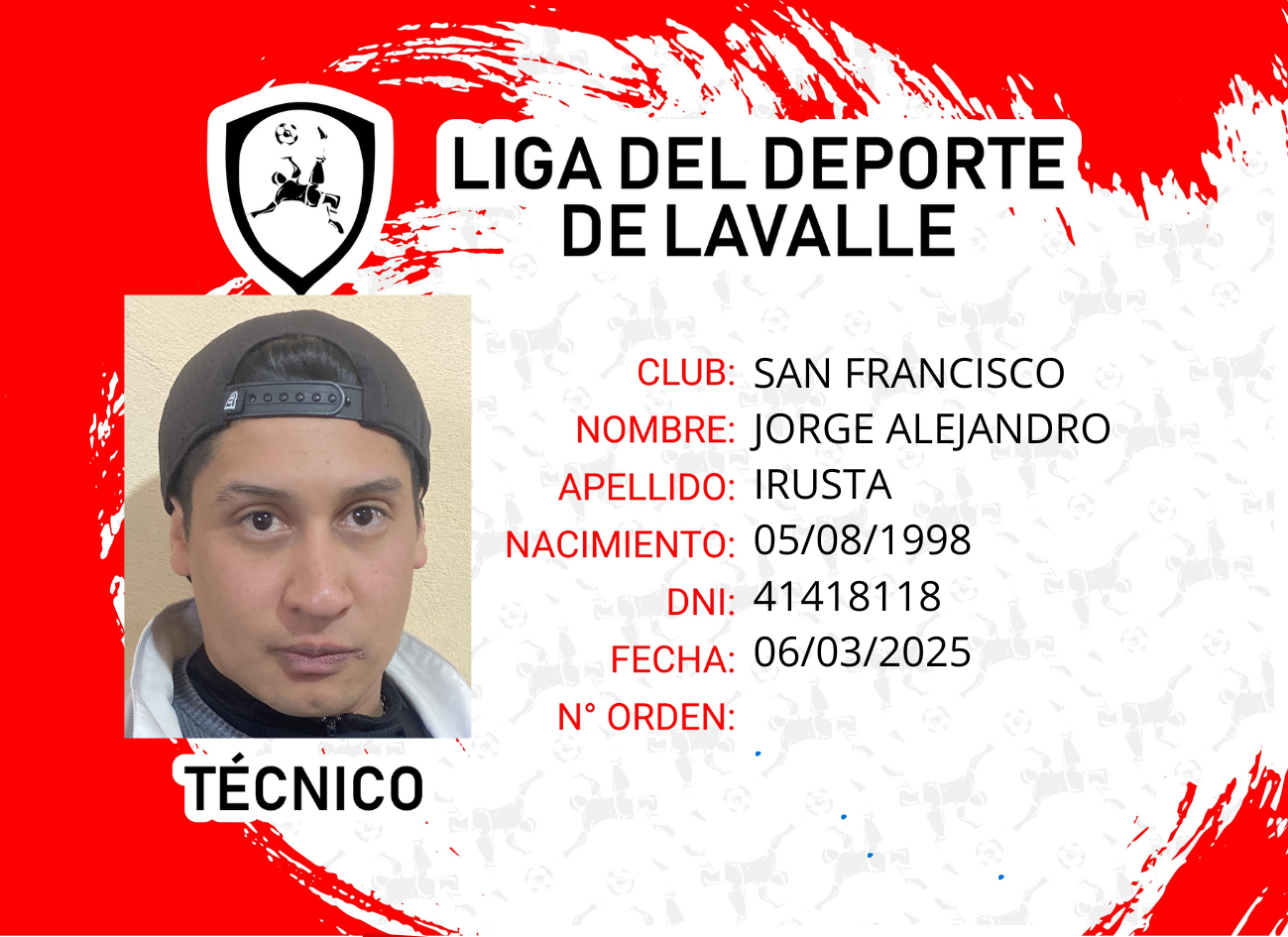 Foto carnet IRUSTA, JORGE ALEJANDRO
