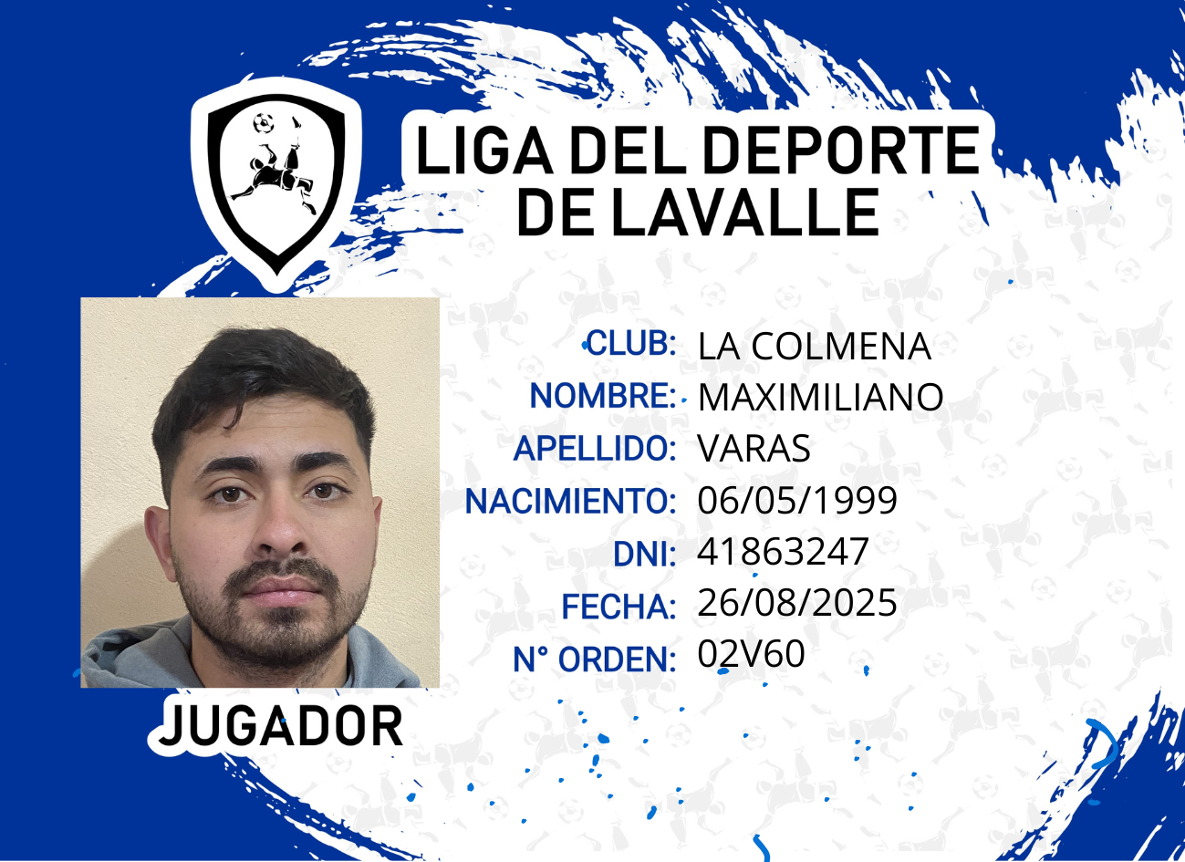Foto carnet VARAS, MAXIMILIANO