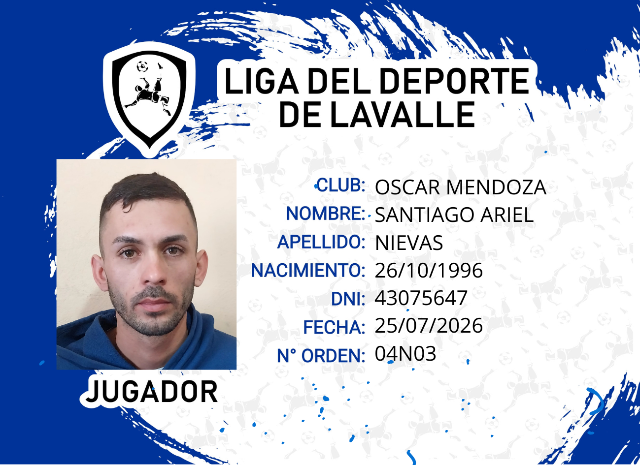 Foto carnet NIEVAS SANTIAGO ALEJANDRO 