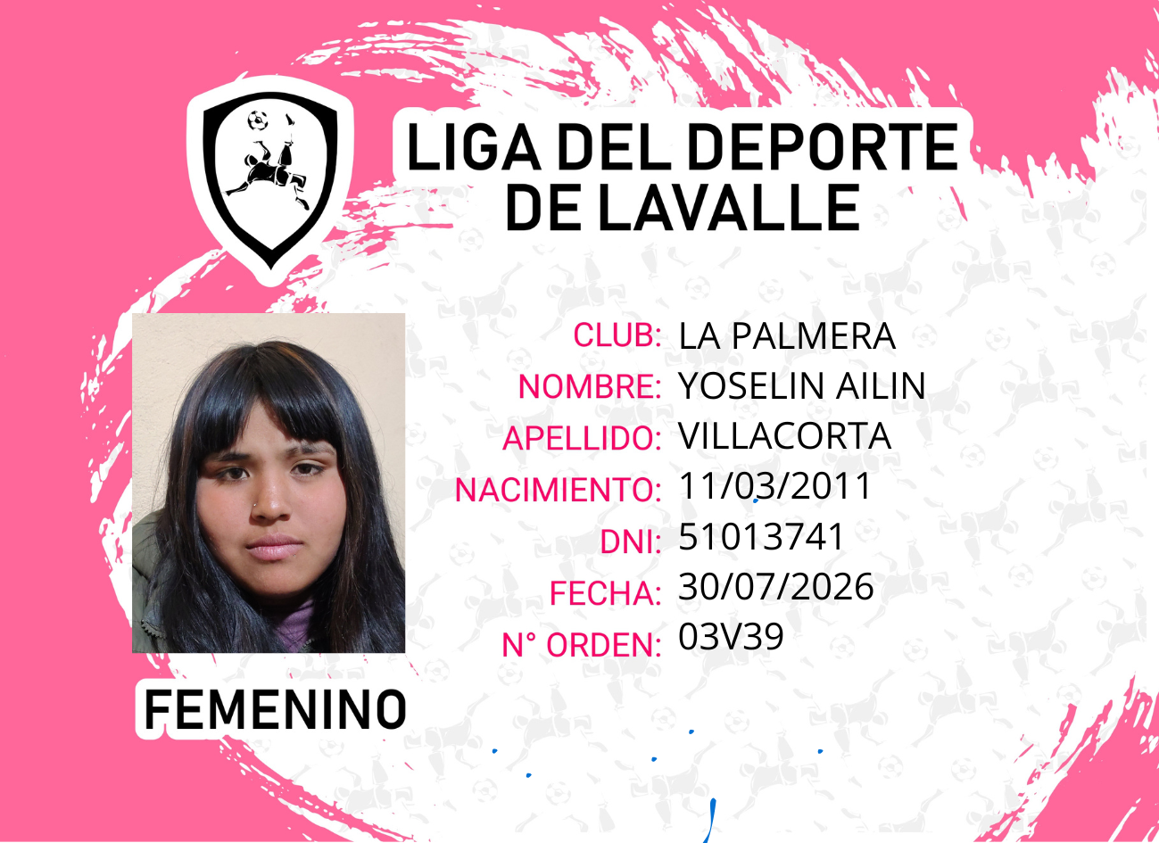 Foto carnet YOSELIN AILIN VILLACORTA 