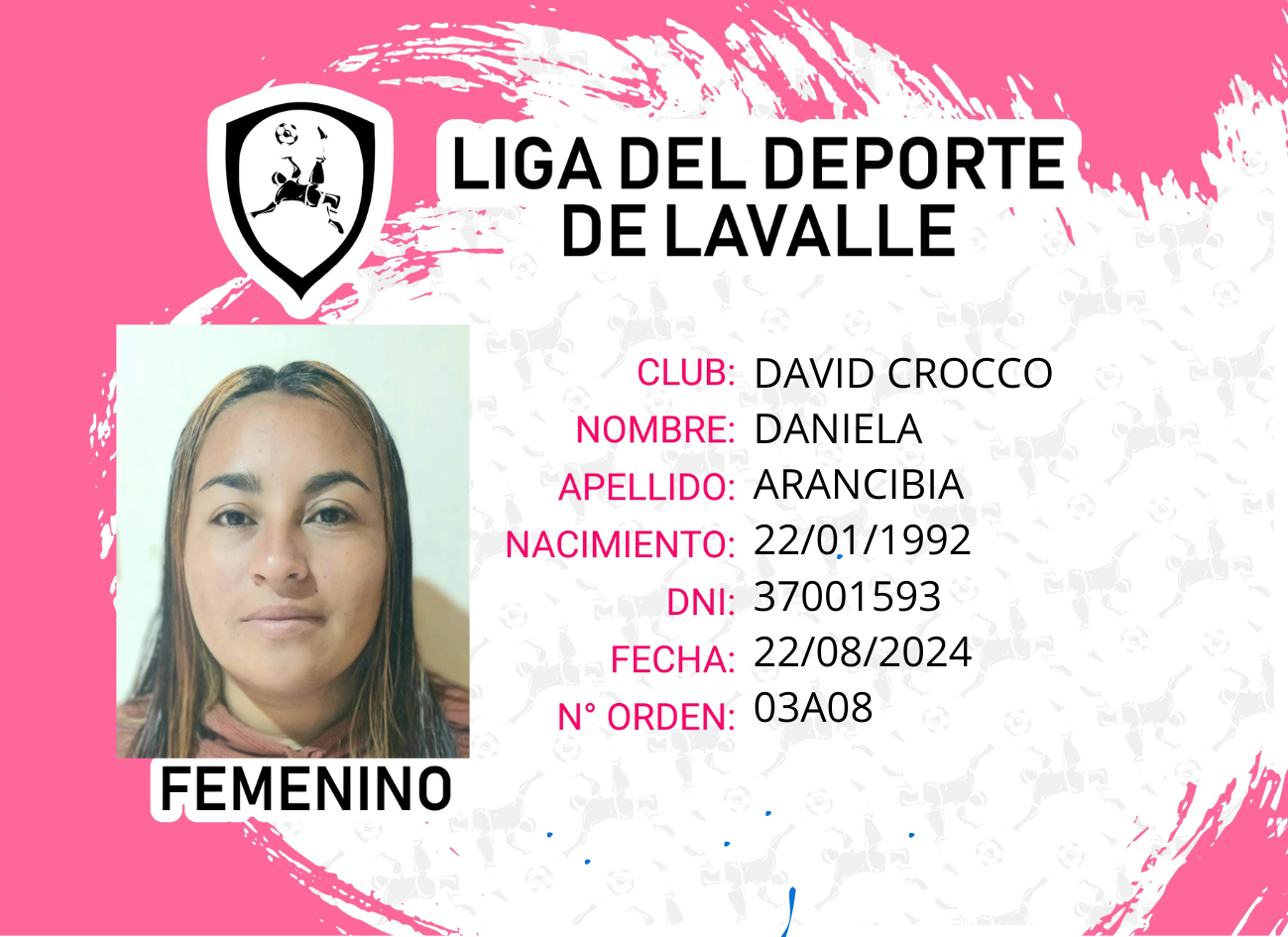 Foto carnet DANIELA ARANCIBIA