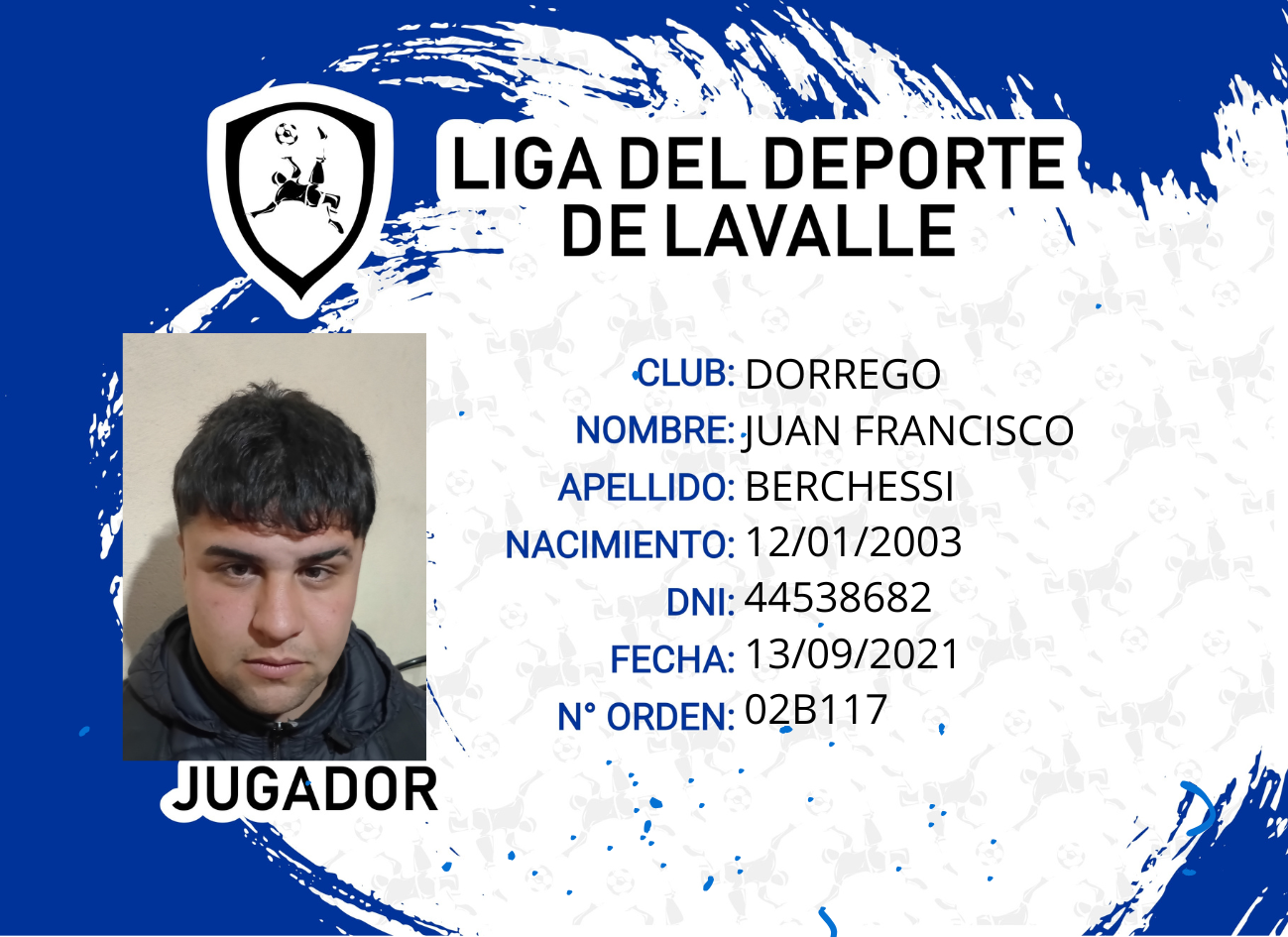 Foto carnet JUAN FRANCISCO BERCHESSI