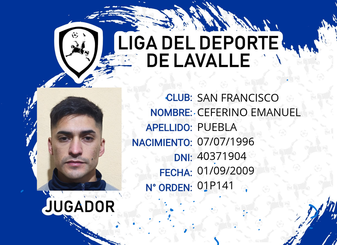 Foto carnet PUEBLA, CEFERINO EMANUEL