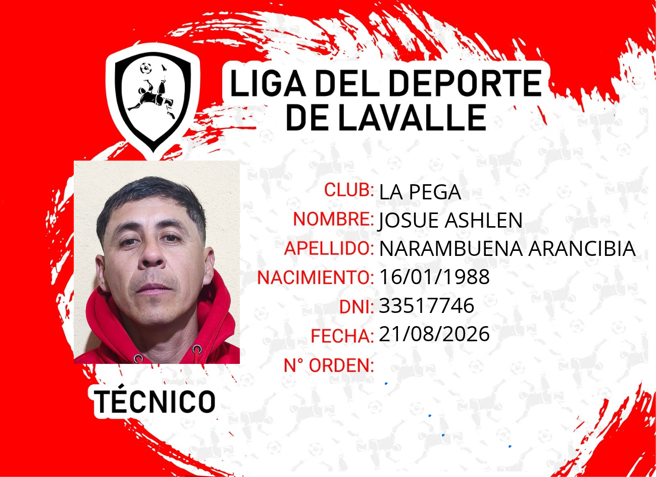 Foto carnet NARAMBUENA ARANCIBIA, JOSUE ASHLEN