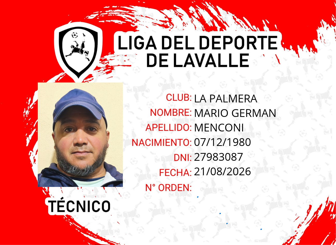 Foto carnet MENCONI, MARIO GERMAN